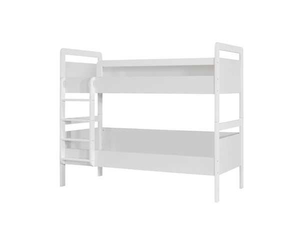 HYPE Rooms Hochbett/Etagenbett mit Bettkasten der Serie KINDER 90 x 200 cm weiß/beige