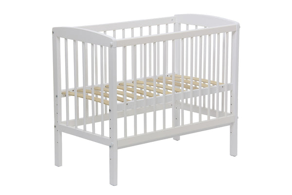 Polini Simple 100 Beistellbett Babybett mit Seitengitter weiß