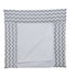 Beidseitige Wickelauflage aus Baumwolle mit abnehmbarer Unterlage Zigzag grau-blau 77x72 cm