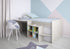 Polini Kids Kinderbett mit Schreibtisch und Regal in Ulme 195,2 x 80 x 140,7 cm