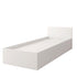 Einzelbett 90x200 cm mit Bettkasten Jugendbett Bettgestell Weiß Colour Polini