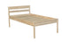 Holzbett Oslo 120x200 cm aus unbehandeltem Birken Massivholz im skandinavischem Stil Seniorenbett erhöhtes Bett  Polini Home