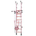 Klettergerüst aus Metall Sprossenwand Polini Sport Active Kombihalterung rosa