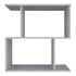 Polini Smart Standregal Bücherregal in S-Form 2 Fach 71,8 x 69,8 x 29cm Grau